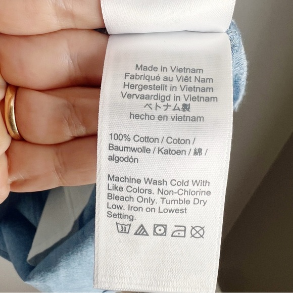 J Crew Squareneck Chambray Shift Dress For Women Denim Blue Jean like baby doll - Picture 5 of 5